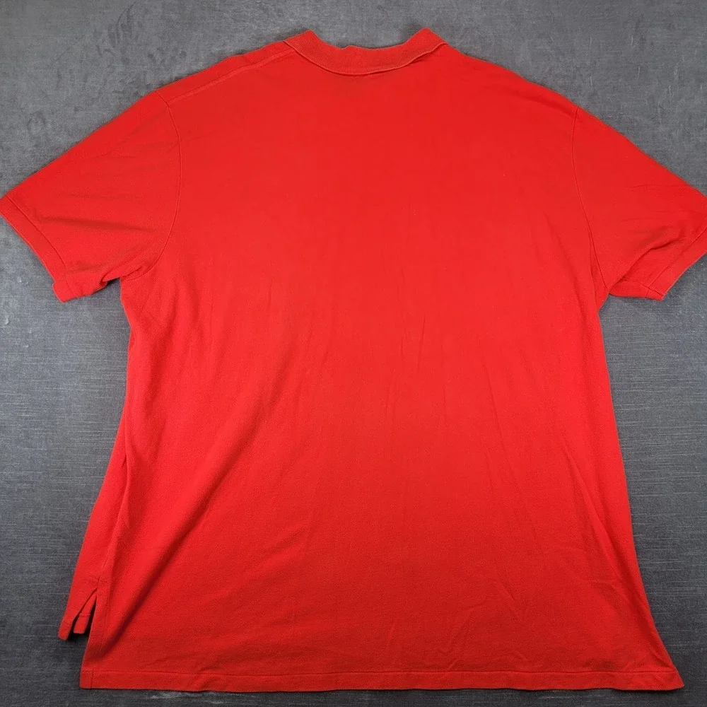 Polo Ralph Lauren Y2K Polo Shirt Mens 3XL Big Orange Short Sleeve Pique